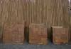  Product image 4 of the product “Wooden planter, cubic form made from teak root. Set of 3, in the size 70, 60 and 50 cm ”